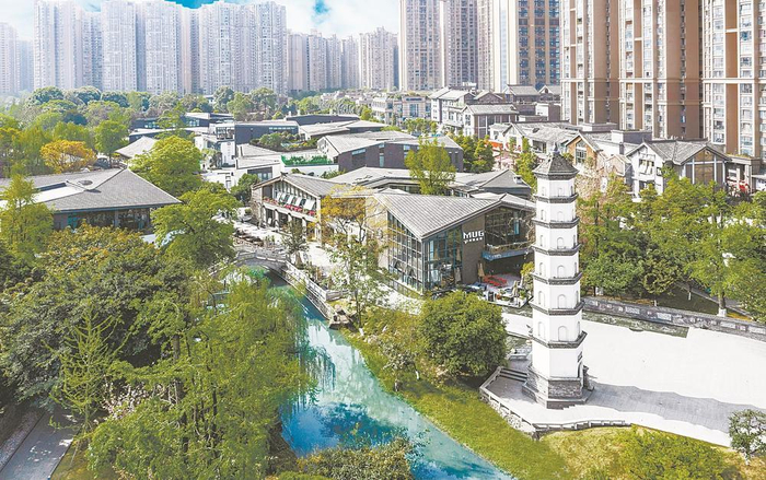     铁像寺水街实景