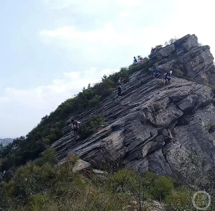 ▲网友拍摄的赛事途中的险峻路段