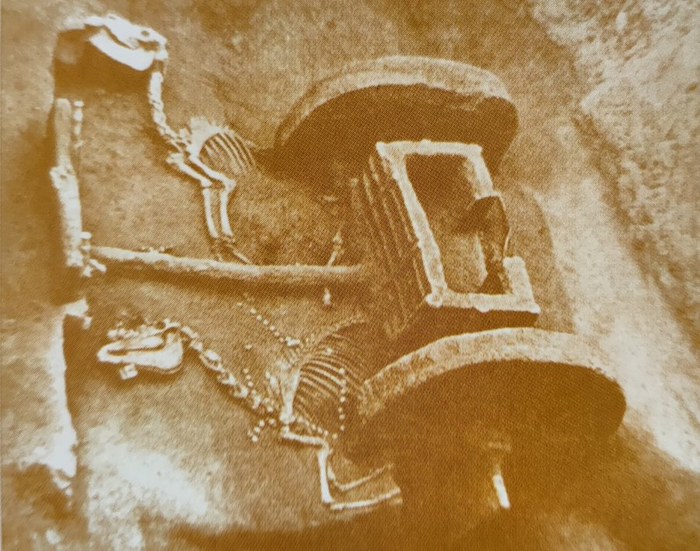 图一，河南安阳殷墟车马坑遗迹