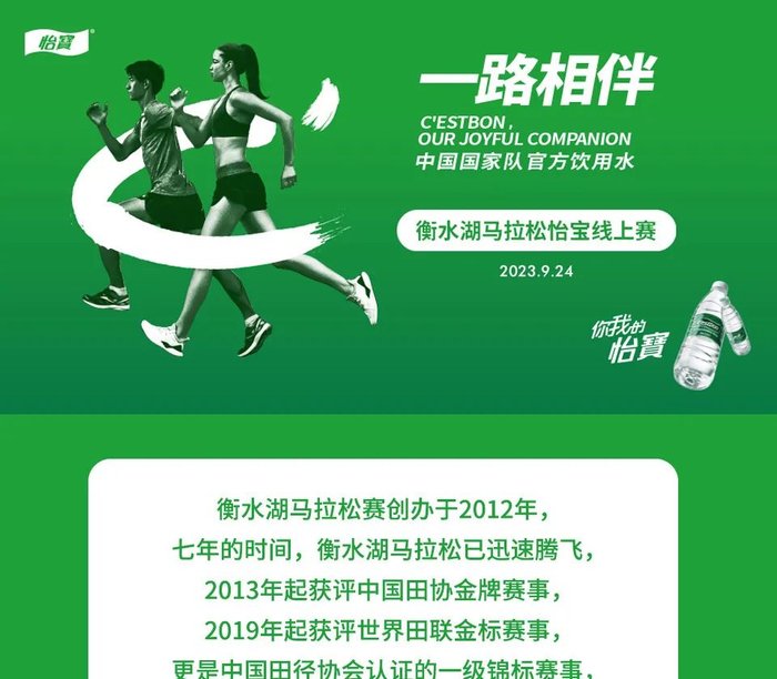 衡水湖马拉松怡宝线上赛,正在火热进行中.|马拉松_新浪新闻