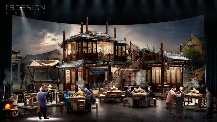 话剧西去东来一套舞美尽展百年传奇乾坤挪移初心不改