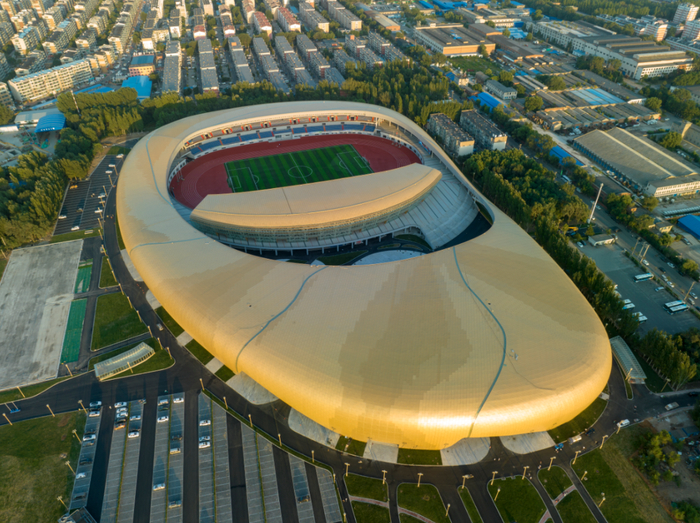 沈河区文化体育中心它就是沈阳体育文化新地标亮相一朵闪耀的金色"