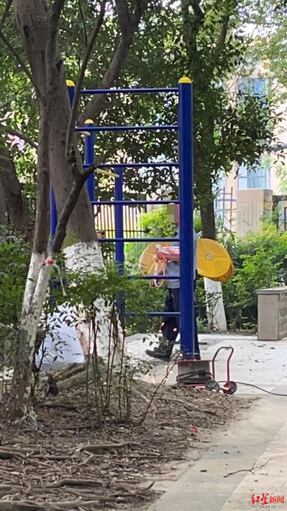 ▲涉事健身器材较高