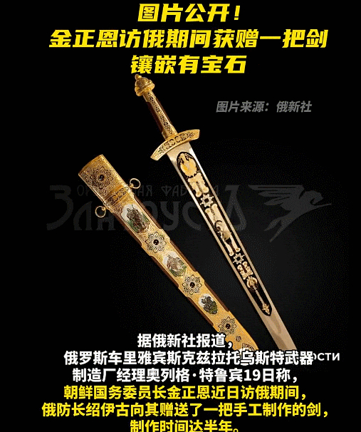 俄罗斯送金正恩一把大宝剑！国家元首怎么送礼，礼物需要上交吗？
