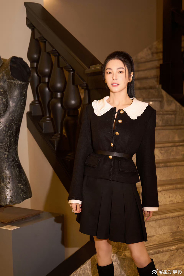 张雨绮米兰的第二套造型来了,御姐霸气范儿妥妥滴,张雨绮好美!