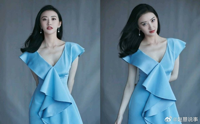 景甜|淡蓝色|温婉_新浪新闻