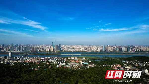 长沙城市鸟瞰图