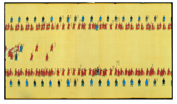 乾隆大驾卤簿图卷 清 吴桂等宫廷画师 绢本 设色 原东北博物馆旧藏 辽宁省博物馆藏