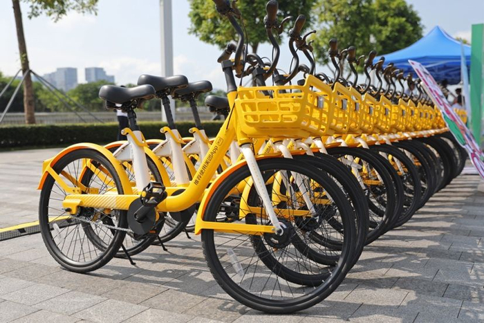 骑新款小黄车citywalk漫游深圳,美团单车举办文明骑行活动|深圳市