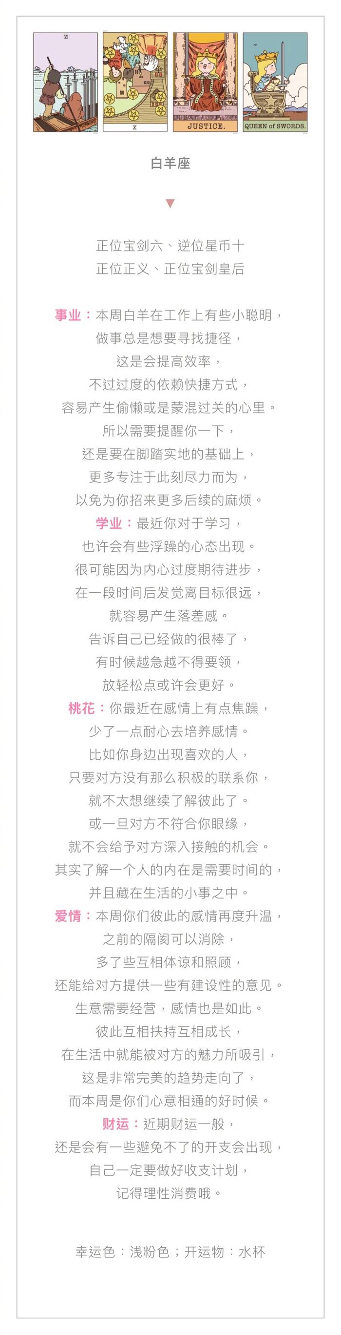 12星座????本周小巫卡牌????（9.25～10.1）