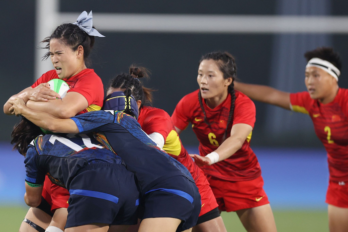 七人制橄榄球——女子决赛:中国队夺冠|中国队|橄榄球|陈可怡_新浪