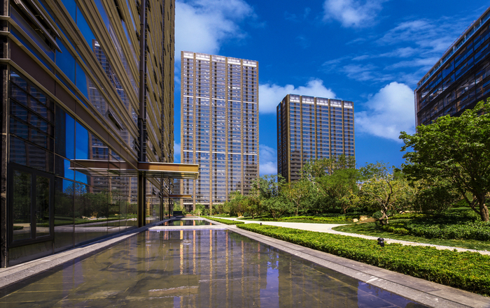 北京·国锐金嵿实景图，开发商供图