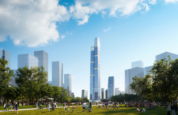 中海489米超塔效果图