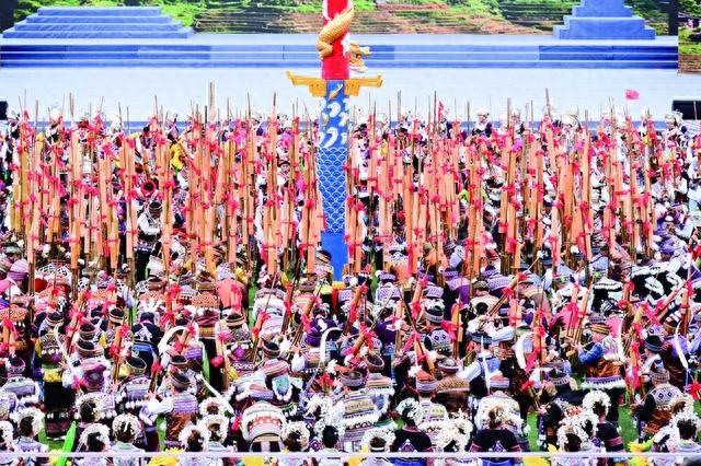 少数民族民俗活动精彩热闹。（资料图片）