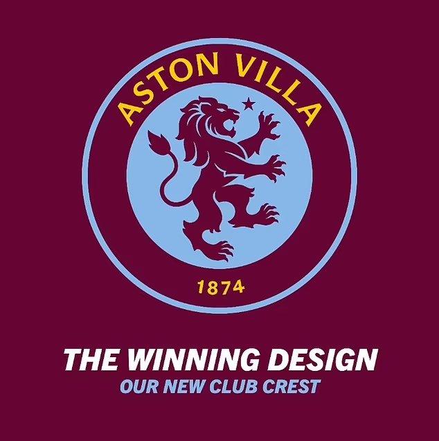 英超阿斯顿维拉俱乐部官方发布通告,因球队球迷投票产生的新队徽未达