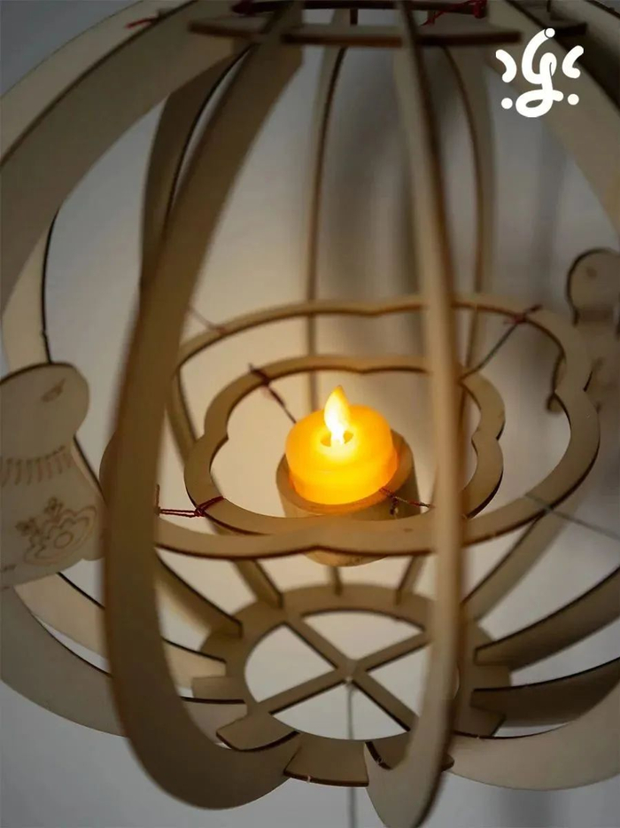 为了让大家都能体会到制作滚滚灯的乐趣,这款在传统滚灯的基础上做了