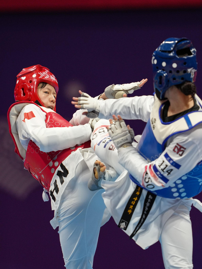 跆拳道——女子67公斤级决赛:中国选手宋洁夺冠