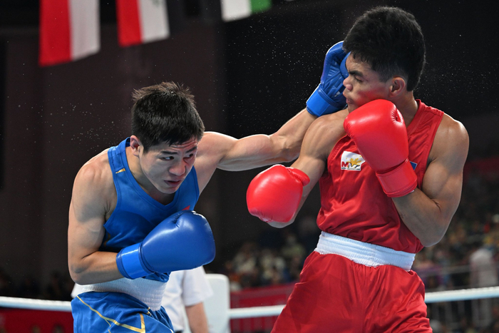 杭州亚运会享受派对中国拳手吴愉王向阳赢下亚运首秀