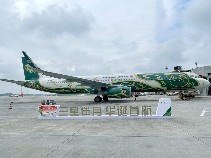 "三星堆号"主题飞机首飞亮相|三星堆|博物馆|飞机_新浪新闻