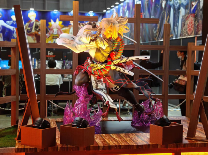 现场的等身武藏雕像