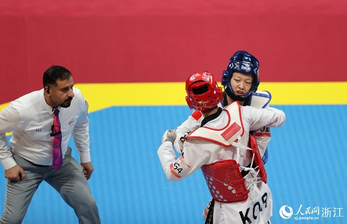 周泽琪夺得亚运会跆拳道女子67公斤以上级金牌
