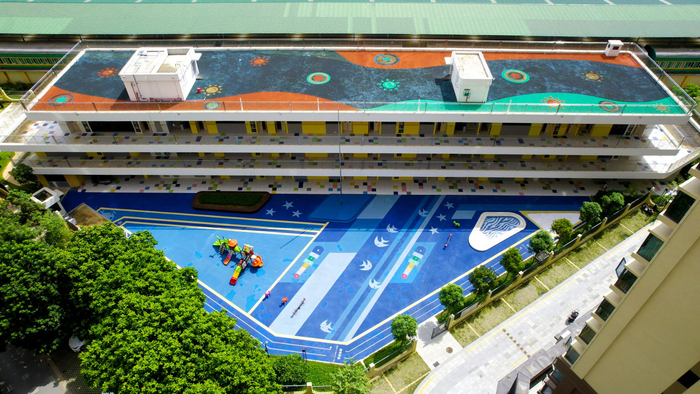 南宁市西乡塘区五里亭幼儿园用地面积4320.1平方米,建筑面积4104.