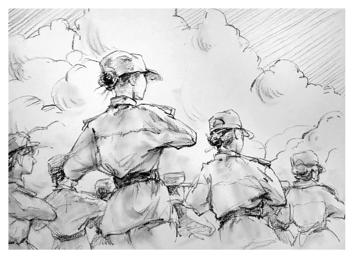 山东工艺美术学院2023级视觉学子"画"说军训|山东工艺美术学院|郑一鸣