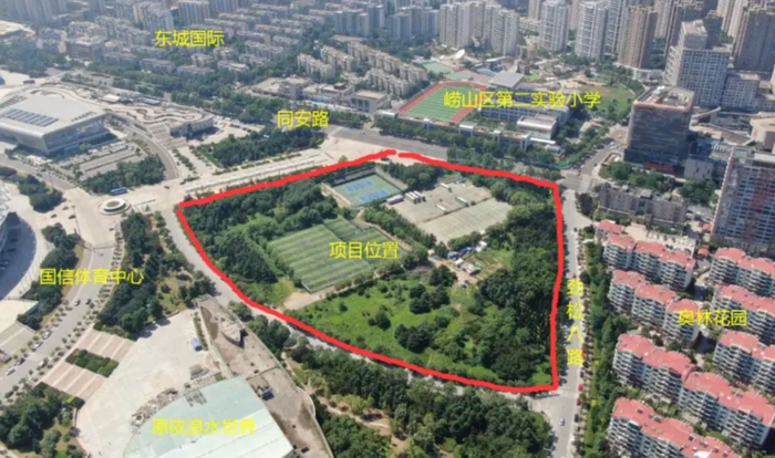 第三所“崂山一中”学校规划图。崂山区供图