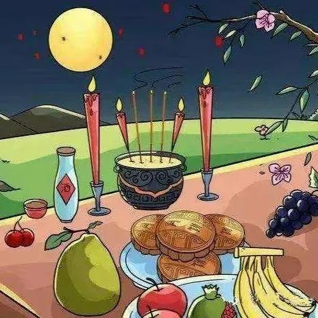 祭月(拜月)中秋节传统活动百姓们闻知嫦娥奔月成仙的消息后,纷纷在