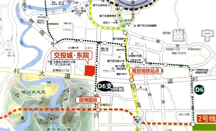 ▲交投城·东院周边分布多个地铁站点 
