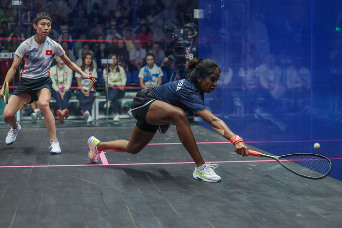 壁球女子团体决赛马来西亚队夺冠