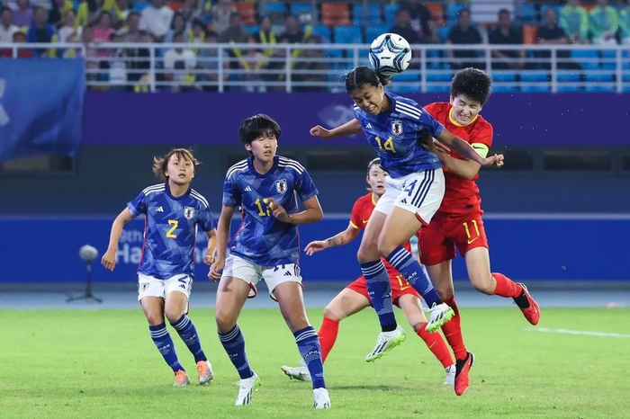 2023年10月3日，浙江杭州，2022杭州亚运会女足半决赛，中国VS日本。图源：IC photo