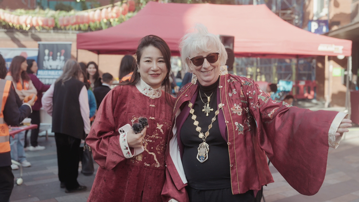 外国友人穿汉服