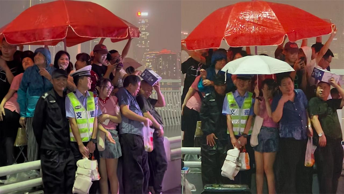 一把雨伞撑起人间温情重庆这一幕刷屏