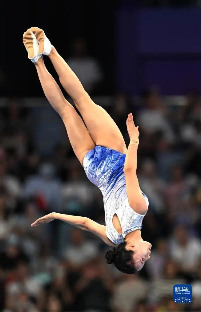 中国选手朱雪莹在比赛中。新华社记者 程敏 摄