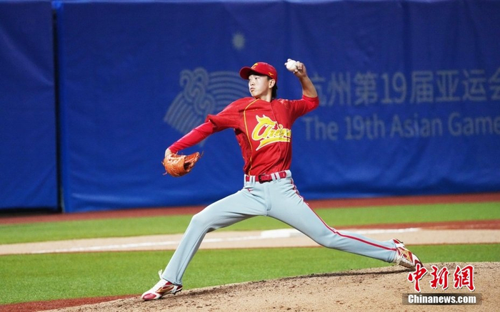 (杭州亚运会)棒球小组赛:中国队1比0战胜日本队|棒球|中国队|击球