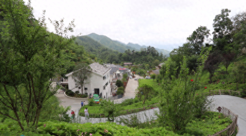 花婆婆民宿院落（央广网发 王宇航 摄）
