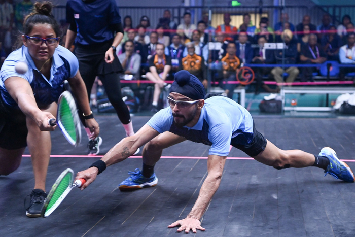 壁球——印度组合夺得混合双打冠军