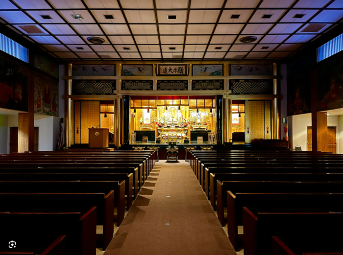 在洛杉矶市中心一街,属于大乘佛教中最大的教派--净土真宗本愿寺派