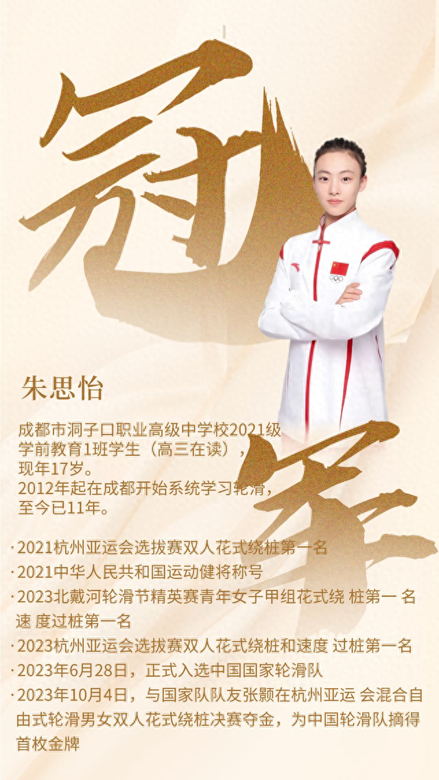 朱思怡和搭档张颢来自成都市男女双人花式绕桩决赛混合自由式轮滑杭州