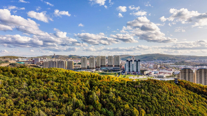 黑龙江绥芬河:五花山色 秋景怡人|秋景|黑龙江省|牡丹江市_新浪新闻