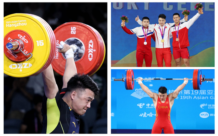 田涛战胜两名朝鲜选手，摘下男子96公斤级金牌。  新京报记者 王贵彬 摄