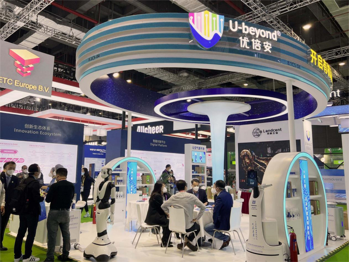 第五届进博会莱慎展台全景