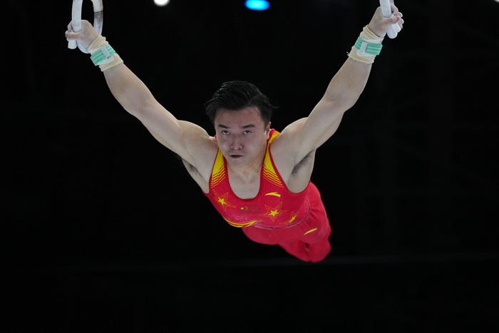 体操——安特卫普世锦赛:中国选手刘洋夺得男子吊环冠军|吊环|刘洋