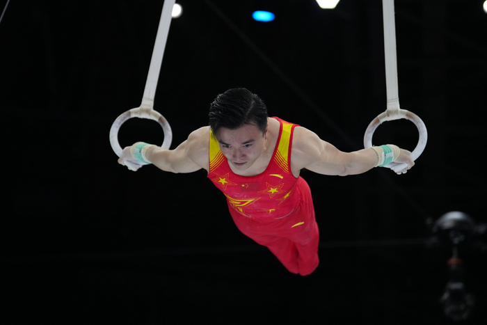 体操——安特卫普世锦赛:中国选手刘洋夺得男子吊环冠军|吊环|刘洋