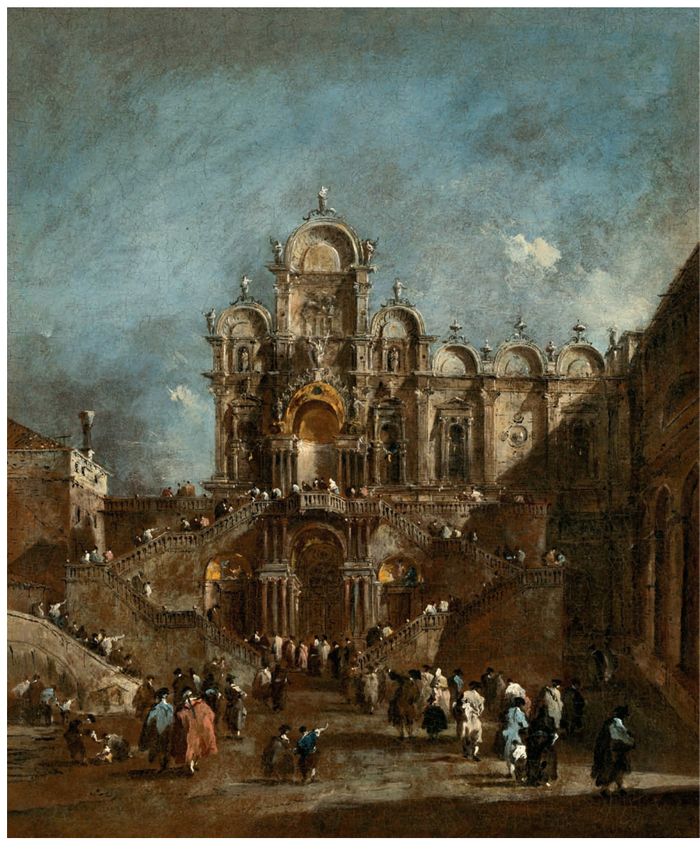 瓜尔迪，威尼斯圣扎尼波罗广场 约 1782 年，华盛顿国家美术馆