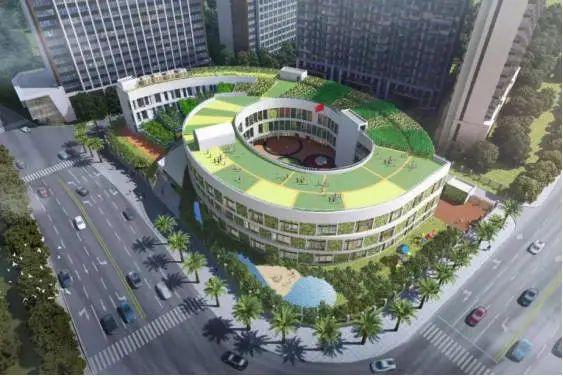 ▲南宁市第四幼儿园新园。