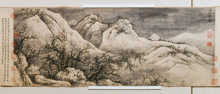 明 王绂 燕京八景图卷 西山晴雪