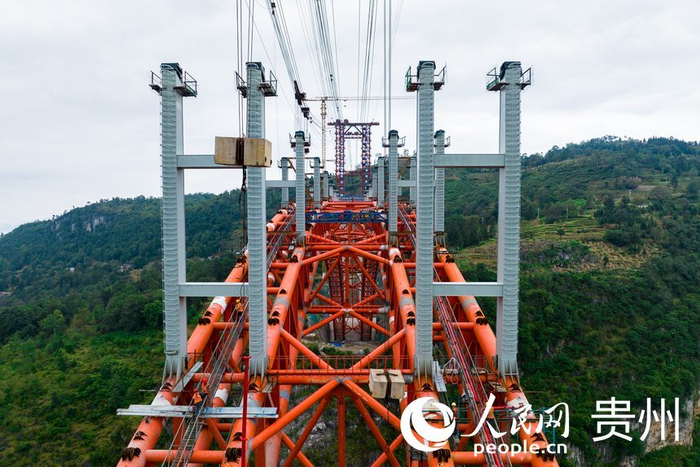 已完成80% 直击贵州纳晴高速白水河特大桥施工现场|贵州省|航拍|人民
