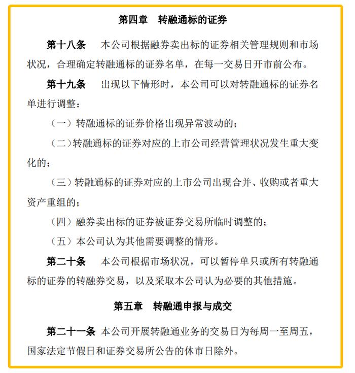 图源:截取自《转融通业务规则》